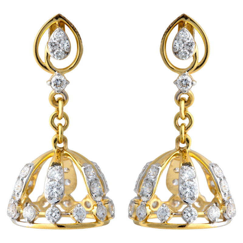9K Hallmarked Gold | Lab Grown Diamond Tops 9TPWA414