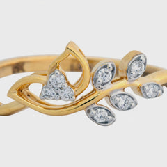 9K Hallmarked Gold | Lab Grown Diamond Ladies Ring 9LRWA335